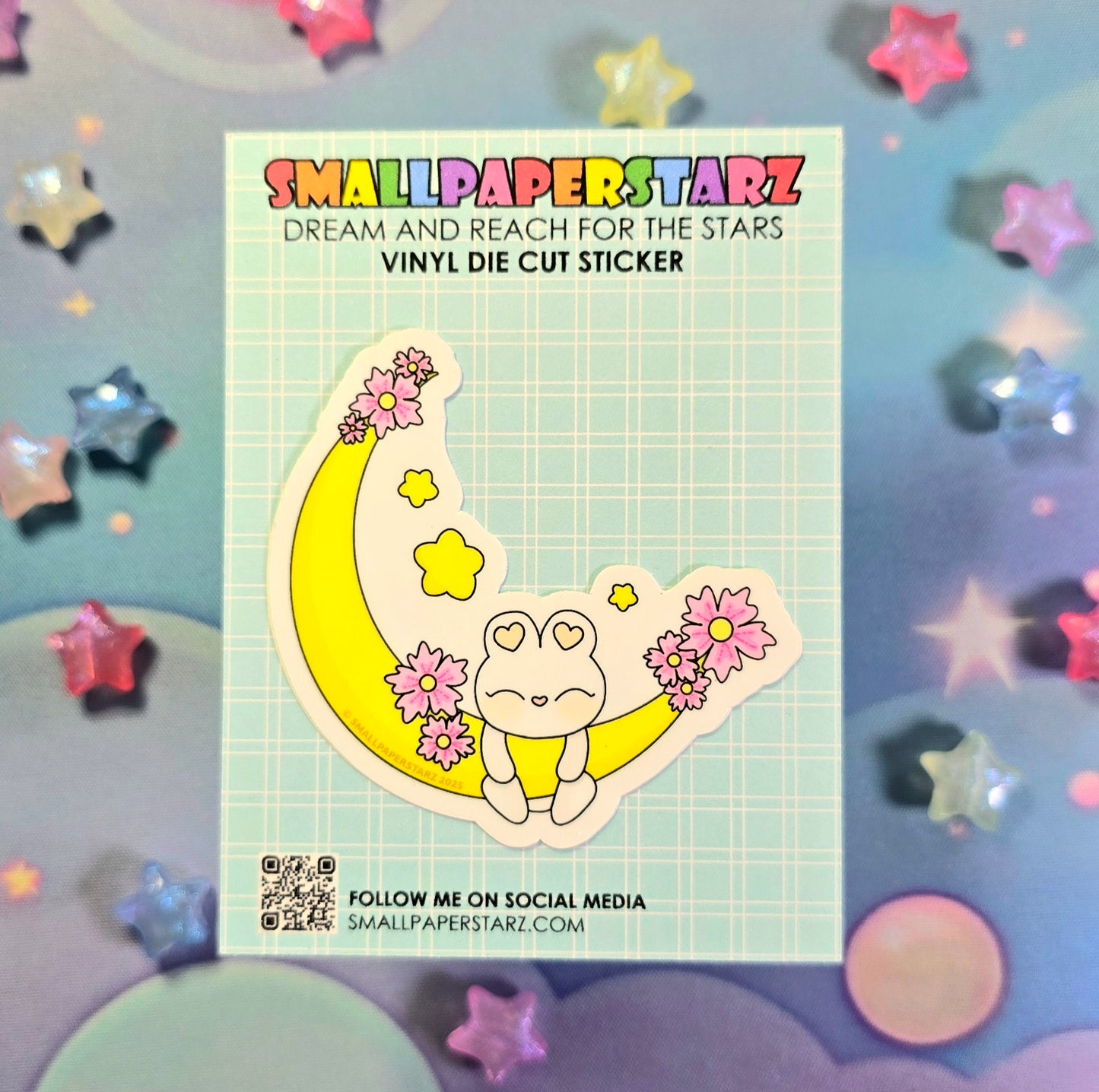 F053 - Moonlight Sakura Lola Bunny Waterproof Vinyl Die Cut Sticker