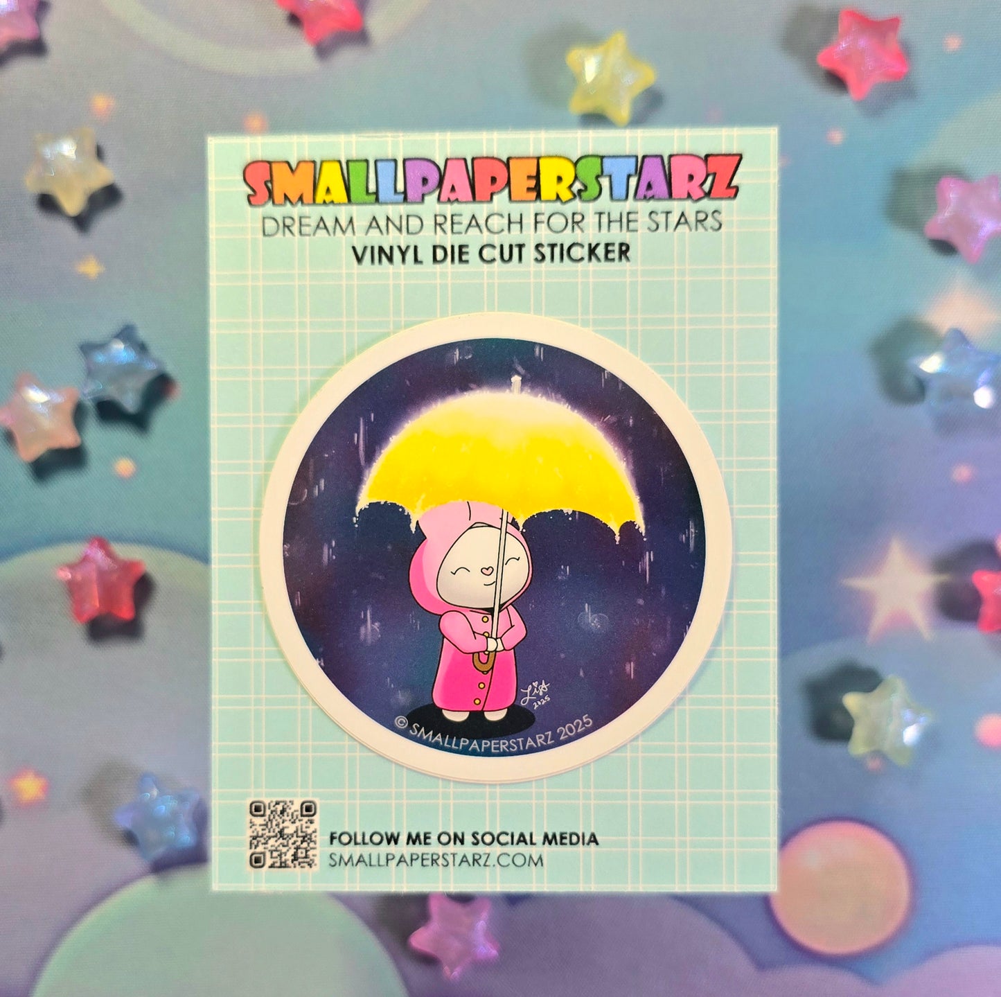 F054 - Glowing In the Moonlight Lola Bunny Waterproof Vinyl Die Cut Sticker