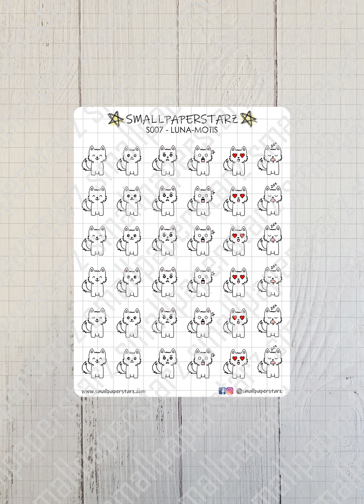 S007 - Luna-motis Part 1 Sticker Sheet