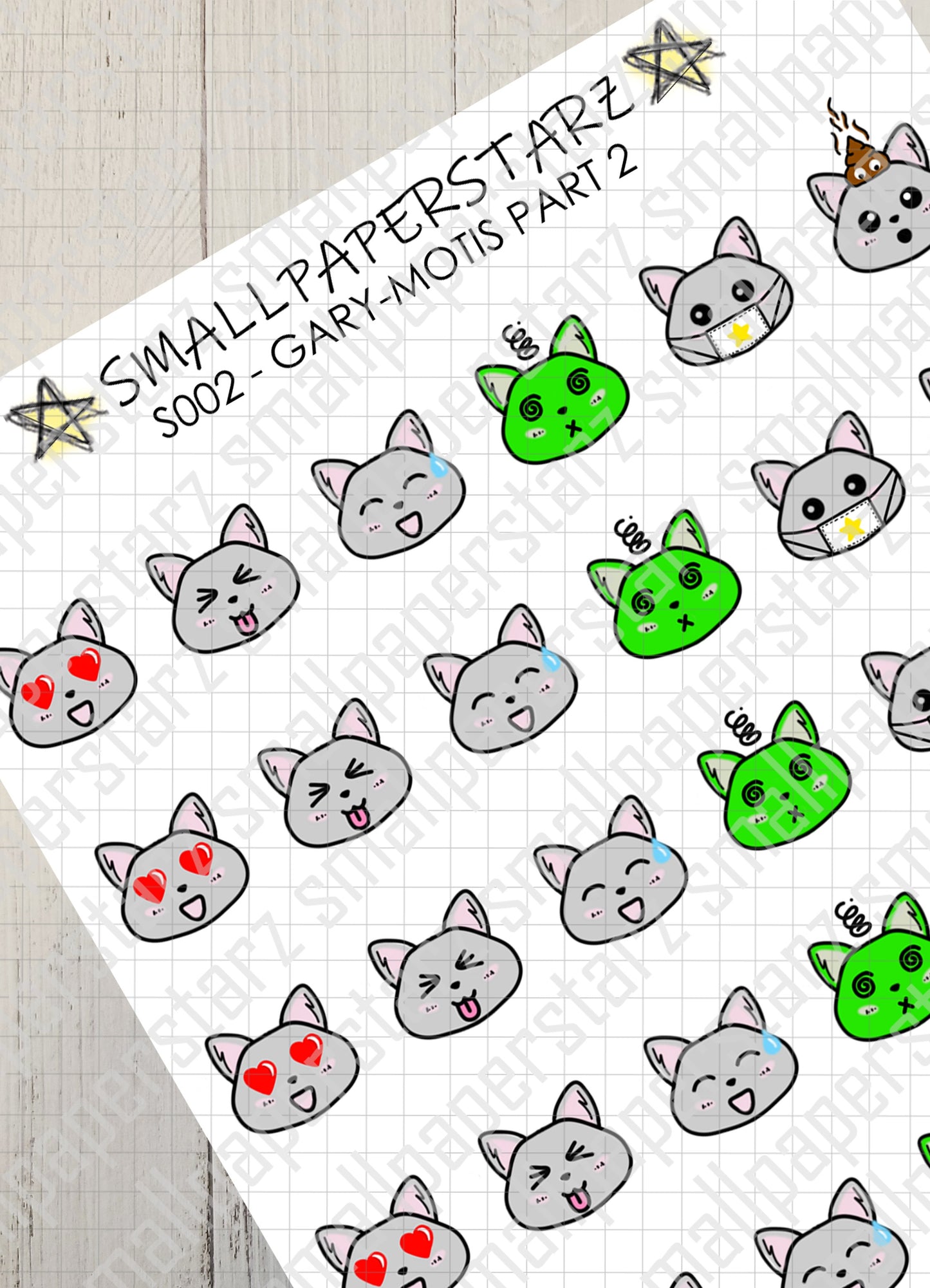 S002 - Gary-motis Part 2 Sticker Sheet