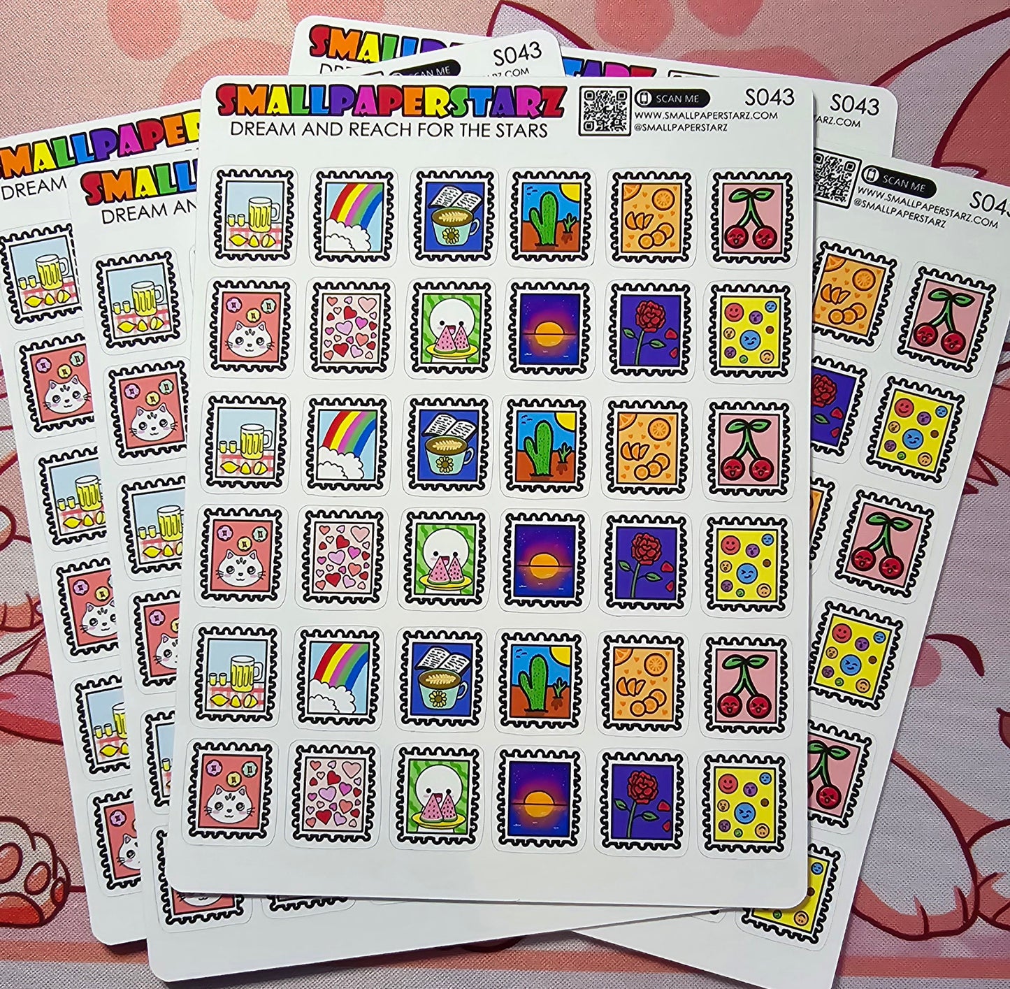 S043 - Stamps Sticker Sheet