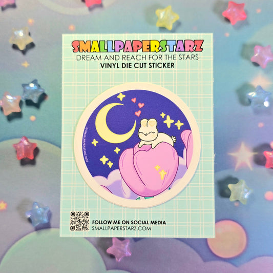 F055 - Wish Upon A Tulip Lola Bunny Waterproof Vinyl Die Cut Sticker