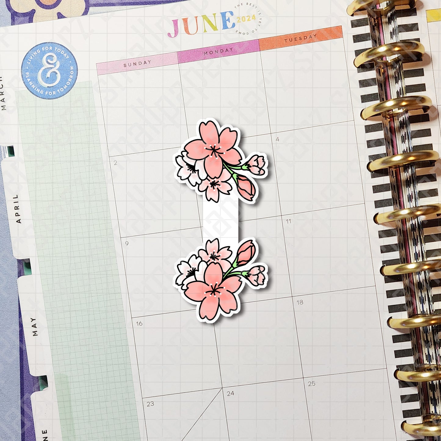 BM004 - Cherry Blossom / Sakura Magnetic Bookmark