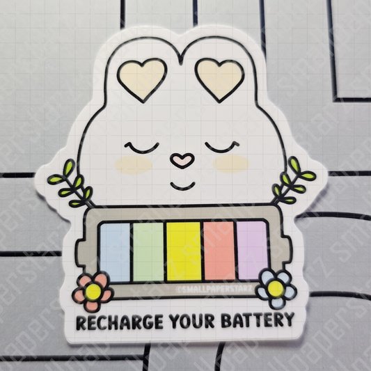 F051 - Recharge Your Battery Lola Bunny Waterproof Vinyl Die Cut Sticker