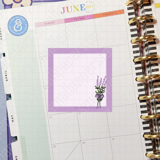 NP031 - Lovely Lavender 3x3in Memo Notepads