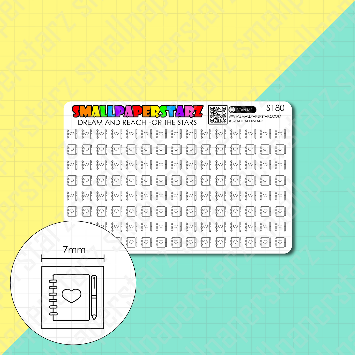 S180 - Planning / Journaling Mini Icons Sticker Sheet