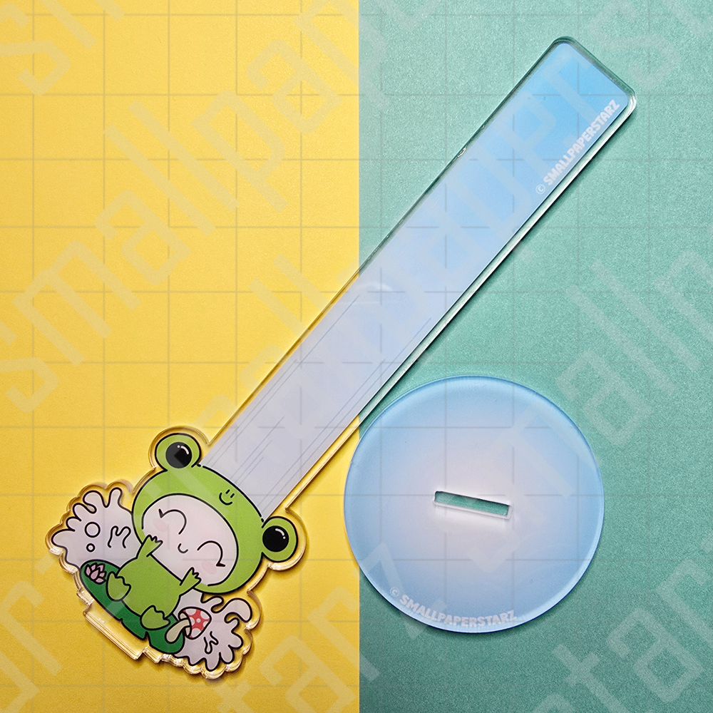 W006 - Mini-me Froggo Splash Acrylic Washi Stand