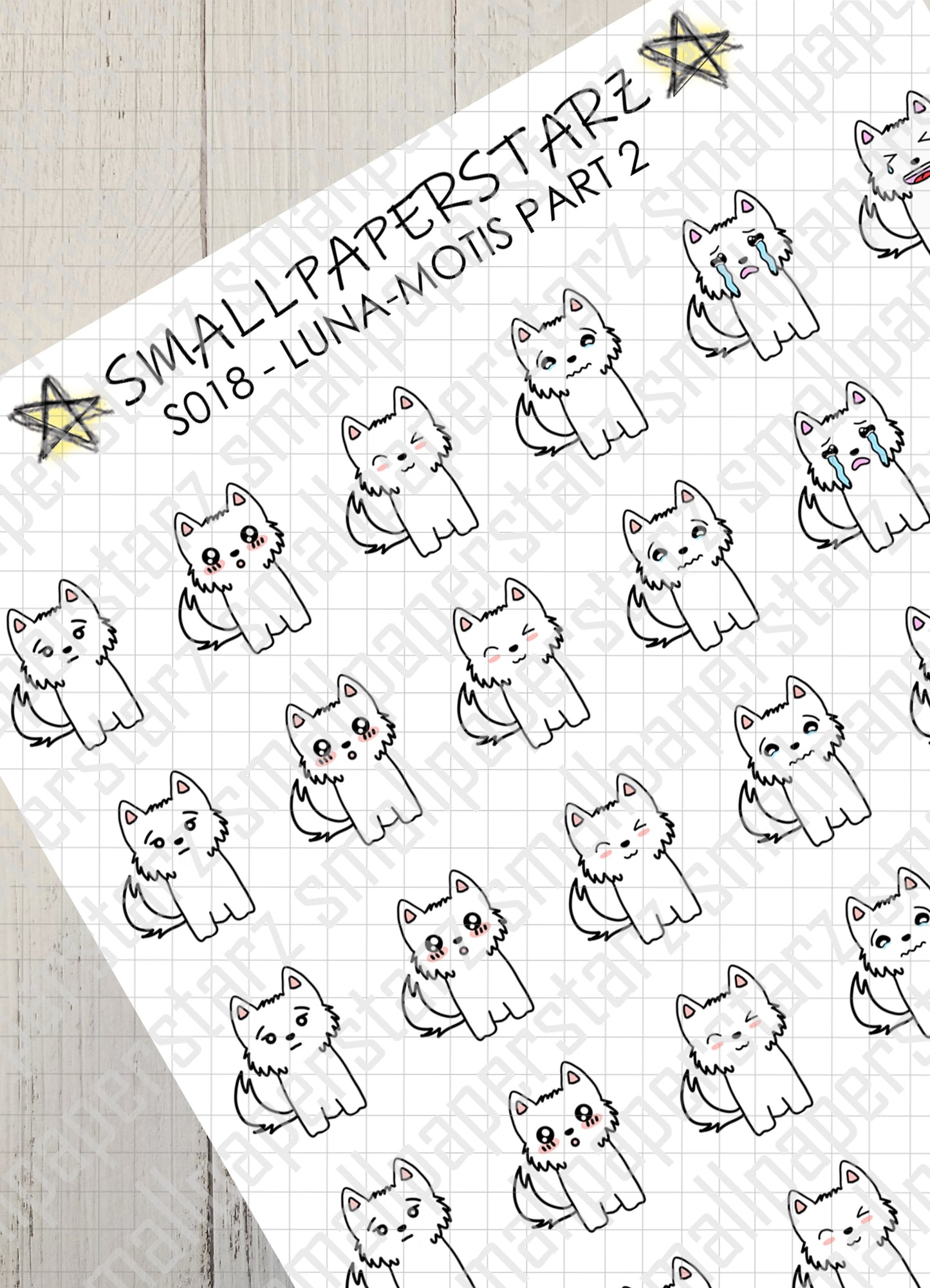 S018 - Luna-motis Part 2 Sticker Sheet