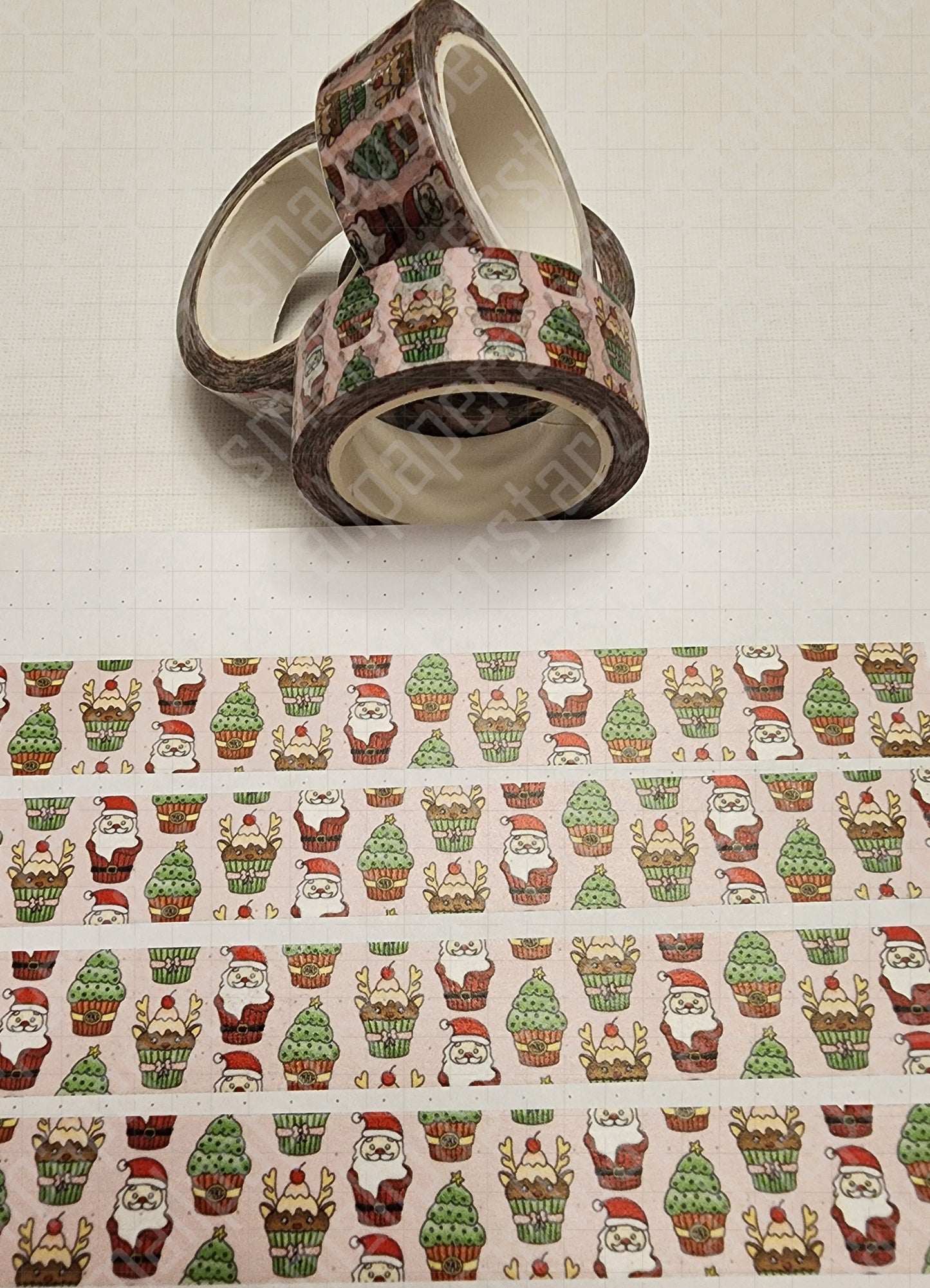 W003 - Sweet Holidays / Christmas Cupcakes Washi Tape