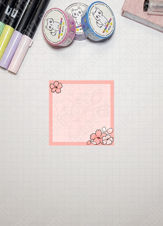 NP021 - Cherry Blossom / Sakura Bloom 3x3in Memo Notepads