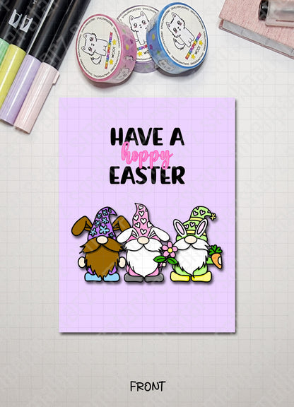 G020 - Have A Hoppy (Happy) Easter Blank Greeting Card