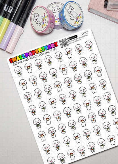 S152 - Healthy Eating Ver. 2 Mini-Mes Sticker Sheet
