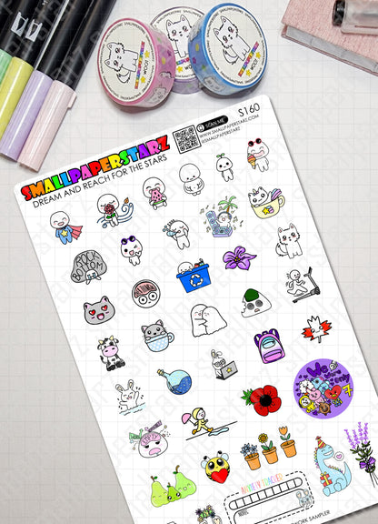 S160 - Lisa's Favourite 2023 Sampler Sticker Sheet