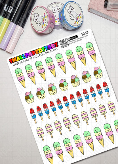 S068 - Ice Cream Cuties Sticker Sheet
