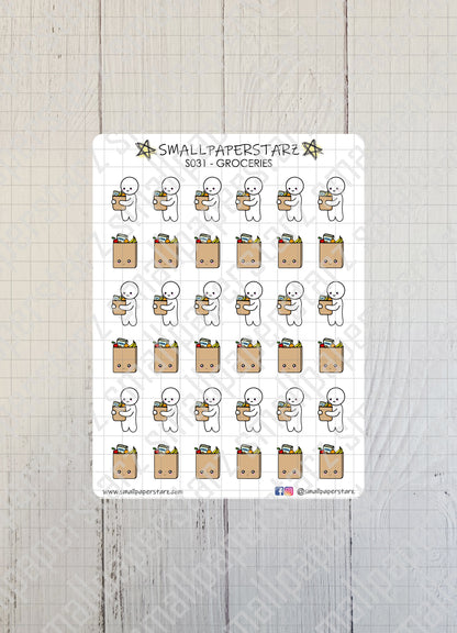 S031 - Grocery Shopping Sticker Sheet