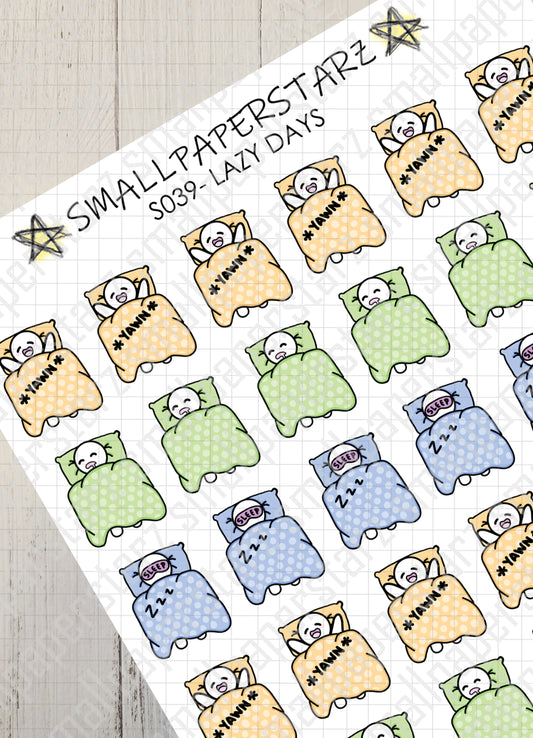 S039 - Lazy Days Sticker Sheet