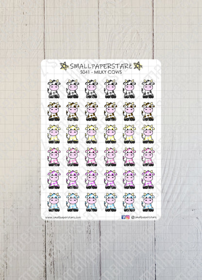 S041 - Milky Cows Sticker Sheet