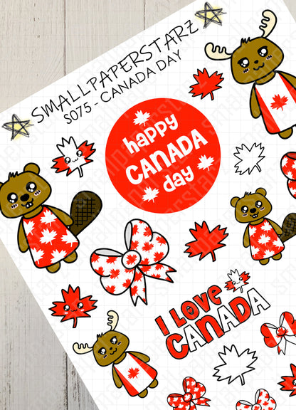 S075 - Canada Day Sticker Sheet