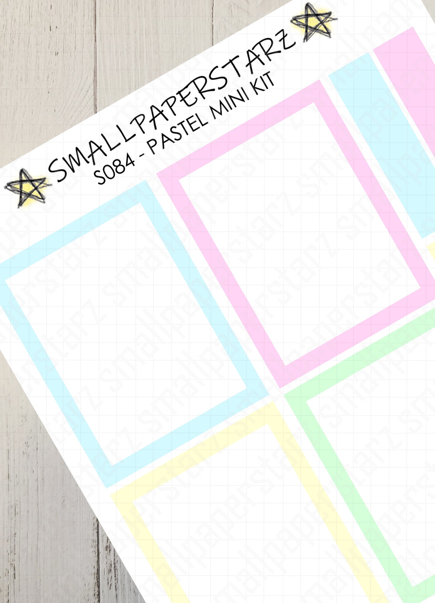 S084 - Pastel Mini Functional Kit Sticker Sheet