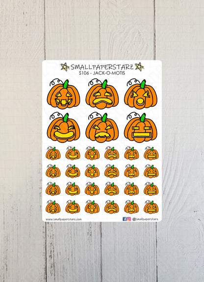 S106 - Jack-O-Motis Emoticons / Emojis / Emotis