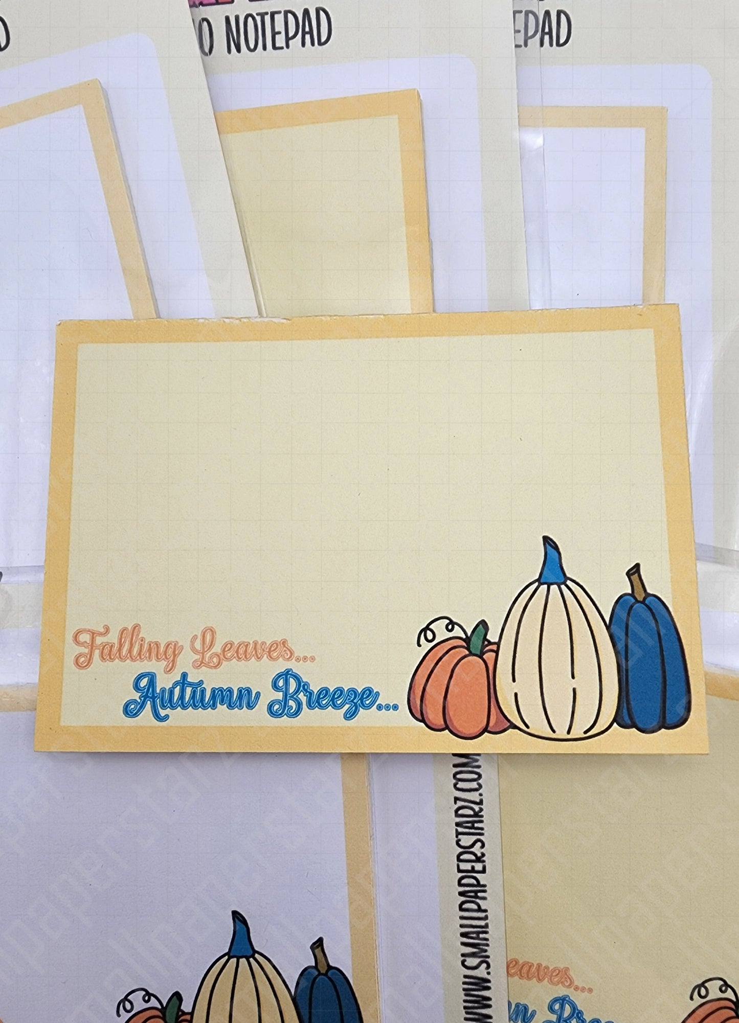 NP014 - Autumn Pumpkins 3x4.5in Memo Notepads