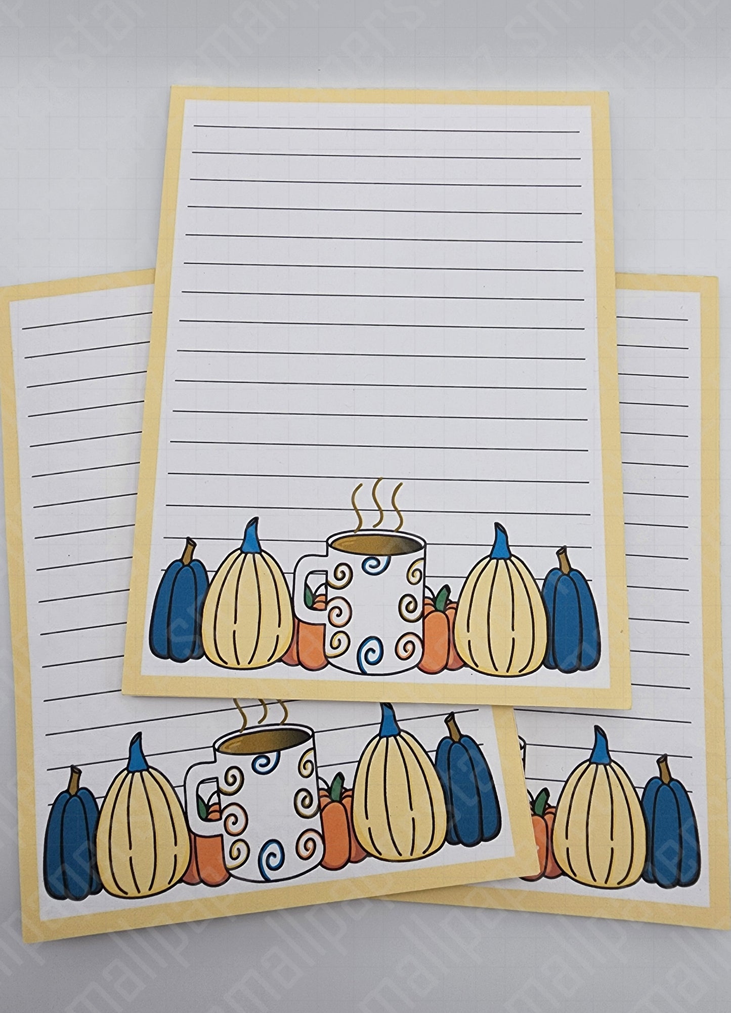 NP015 - Autumn Pumpkins 4.5x6in Memo Notepads