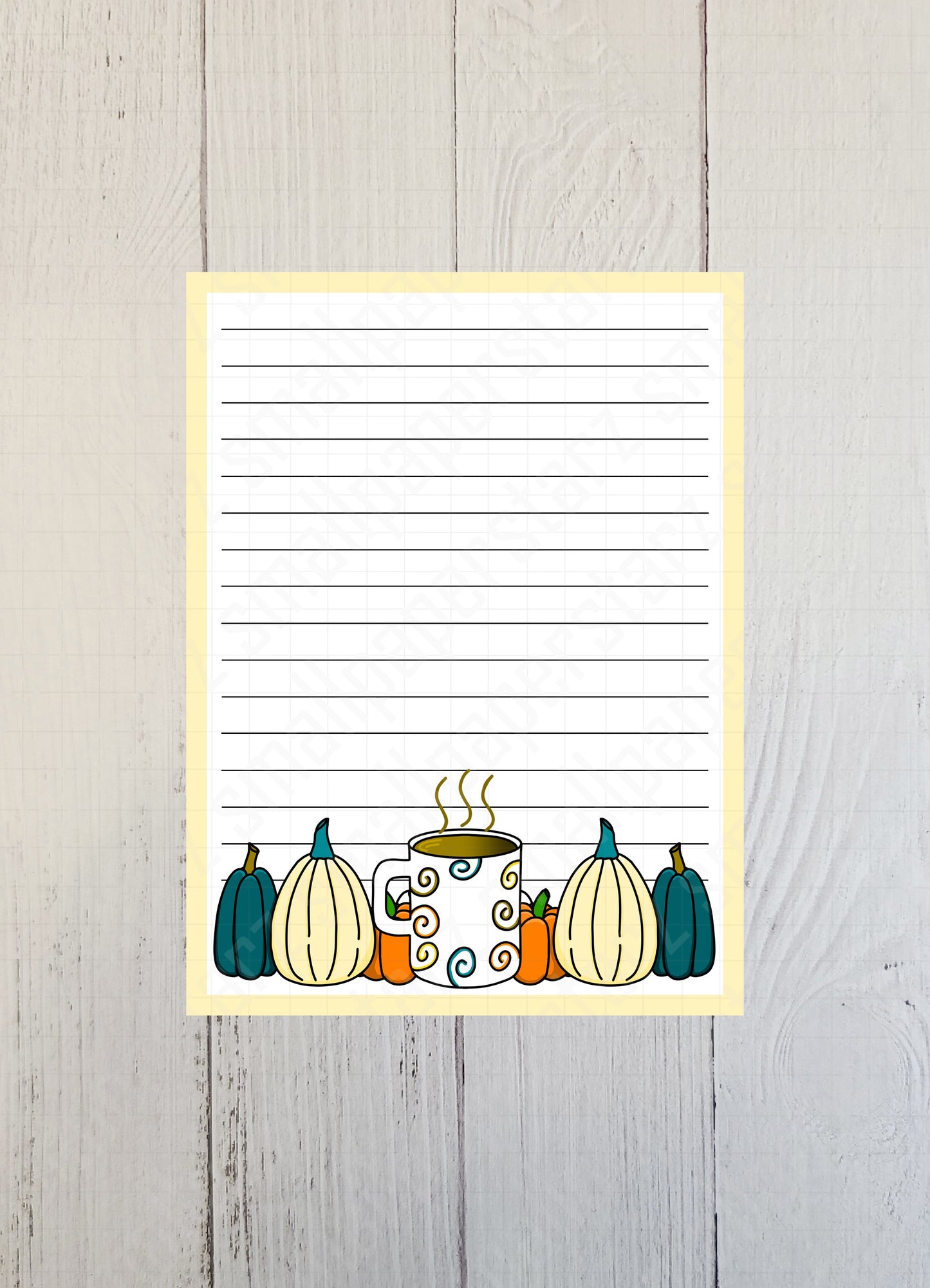 NP015 - Autumn Pumpkins 4.5x6in Memo Notepads