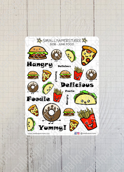 S008 - Junk Food Sticker Sheet