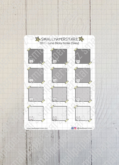 S009-S013 - Luna Sticky Notes Sticker Sheet (Multiple Options)