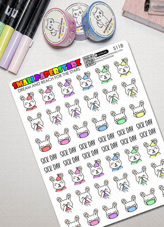 S118 - Lola Sick Day Sticker Sheet