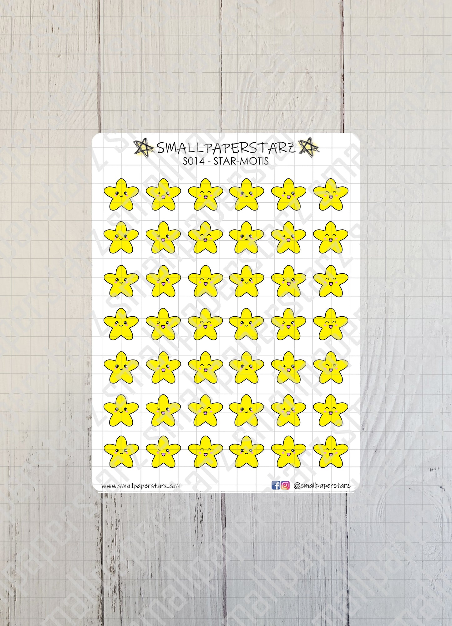 S014 - Star-motis Sticker Sheet