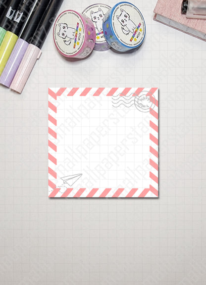 NP018 - Air Happy Mail 3x3in Memo Notepads