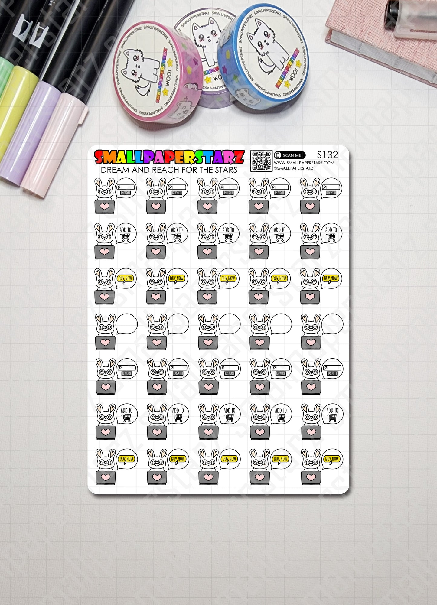 S132 - Lola Online Shopping Sticker Sheet