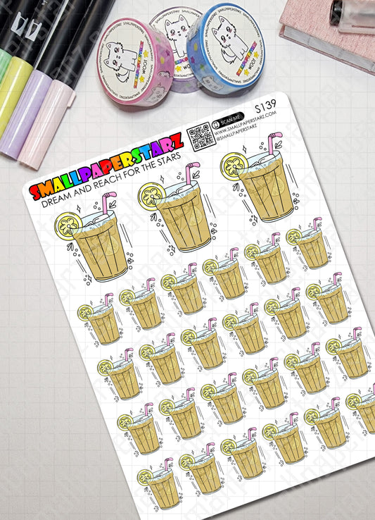 S139 - Sweet Tea / Iced Tea / Lemonade Sticker Sheet