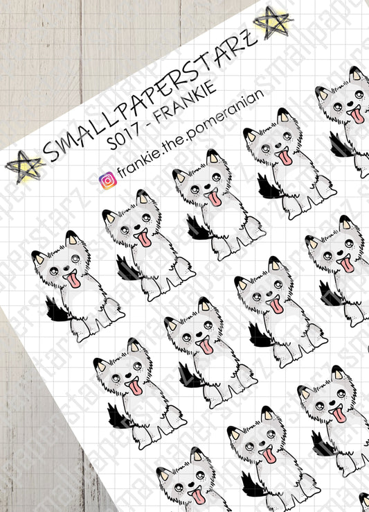 S017 - Frankie the Pomeranian Sticker Sheet