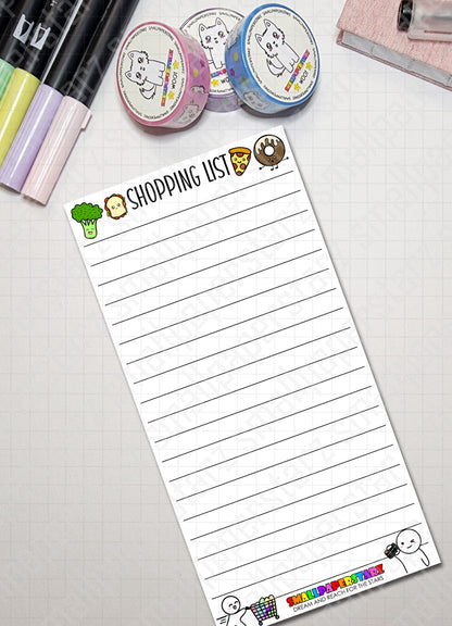 NP020 - Grocery / Shopping List 3x6in Memo Notepads